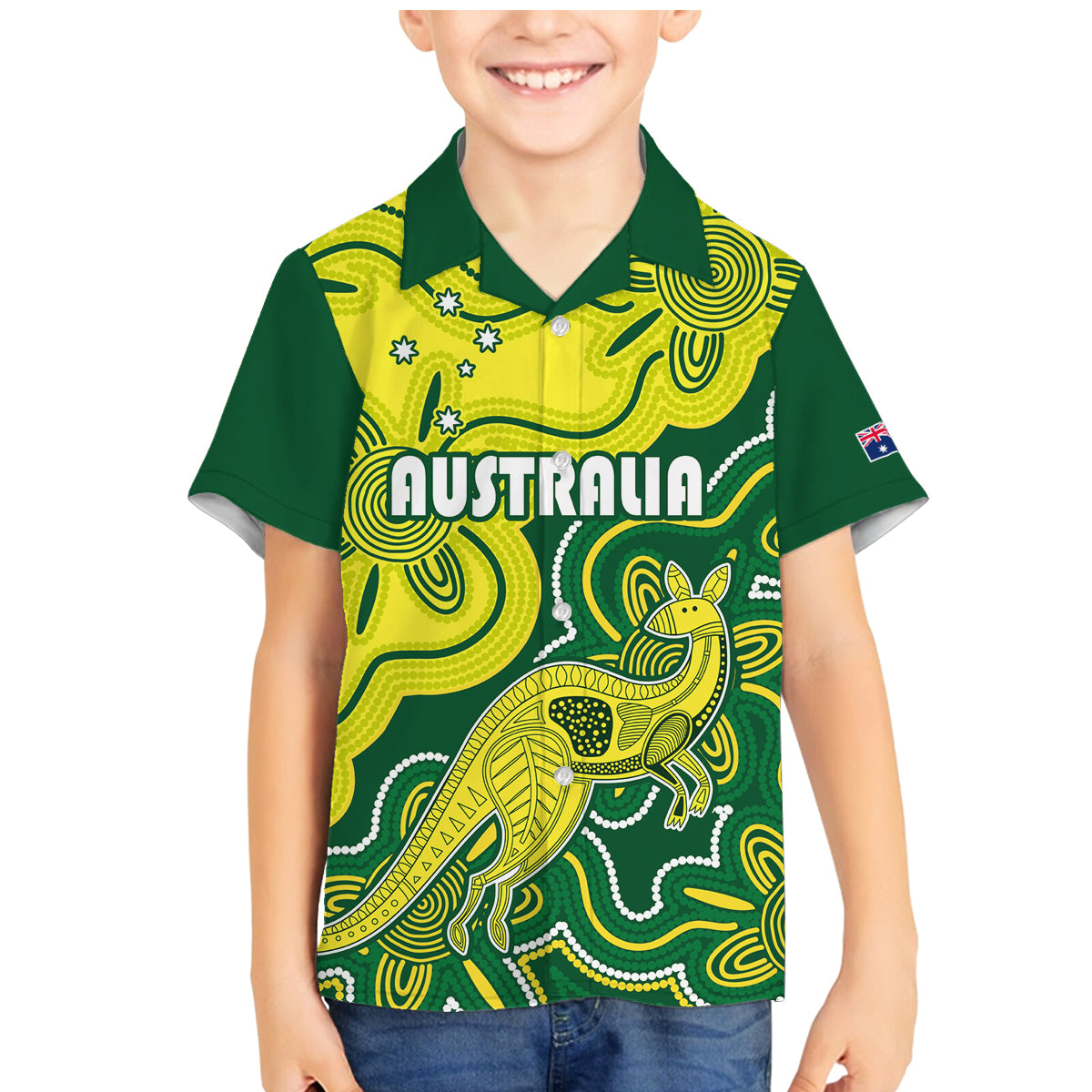 australia-cricket-family-matching-mermaid-dress-and-hawaiian-shirt-go-aussie-world-cup-2023-aboriginal-style-unique