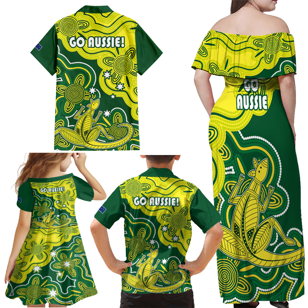 australia-cricket-family-matching-off-shoulder-maxi-dress-and-hawaiian-shirt-go-aussie-world-cup-2023-aboriginal-style-unique