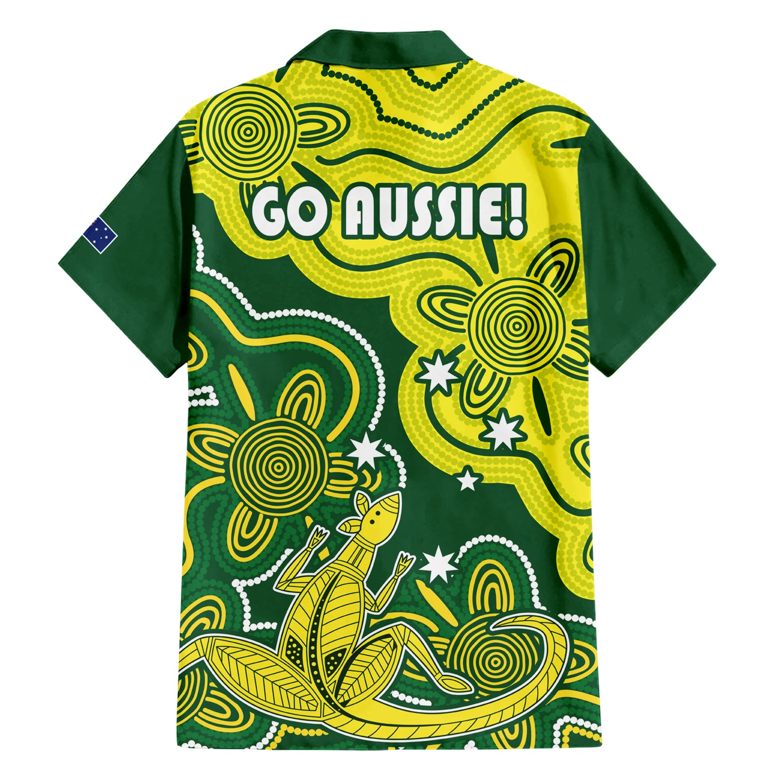 australia-cricket-family-matching-short-sleeve-bodycon-dress-and-hawaiian-shirt-go-aussie-world-cup-2023-aboriginal-style-unique