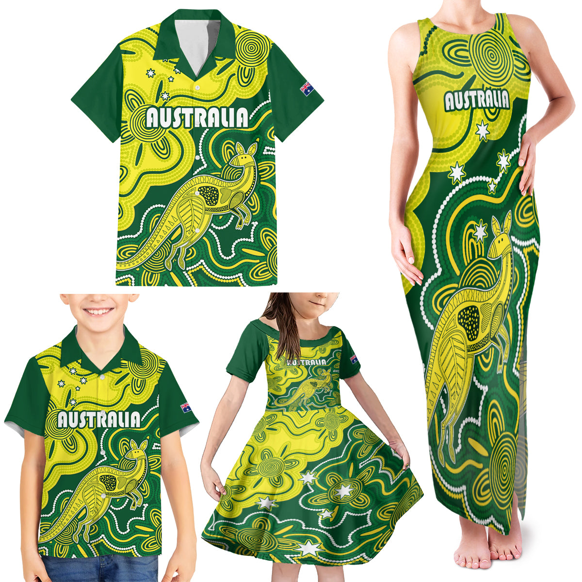 australia-cricket-family-matching-tank-maxi-dress-and-hawaiian-shirt-go-aussie-world-cup-2023-aboriginal-style-unique