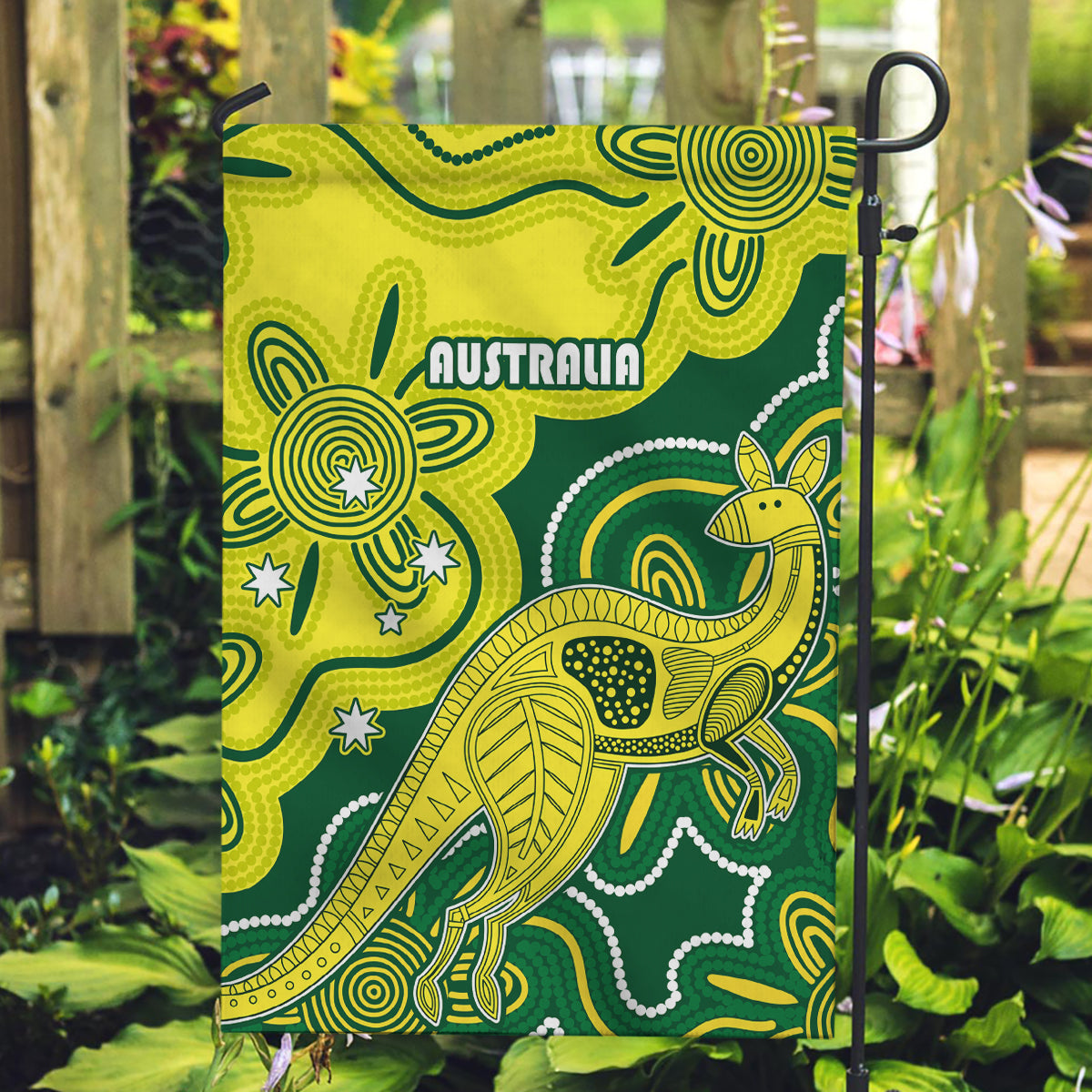 Australia Cricket Garden Flag Go Aussie World Cup 2023 Aboriginal Style Unique - Vibe Hoodie Shop