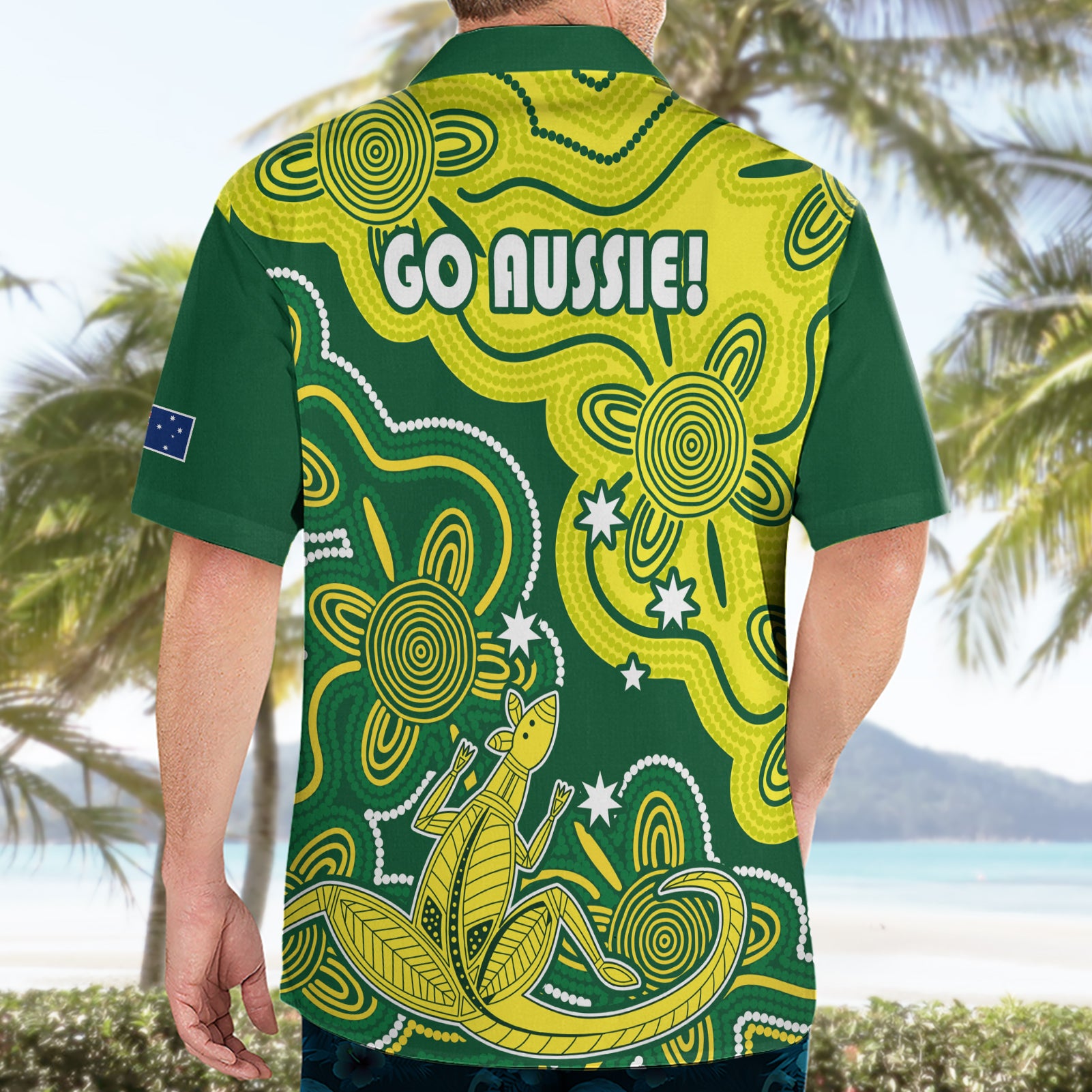Australia Cricket Hawaiian Shirt Go Aussie World Cup 2023 Aboriginal Style Unique - Vibe Hoodie Shop