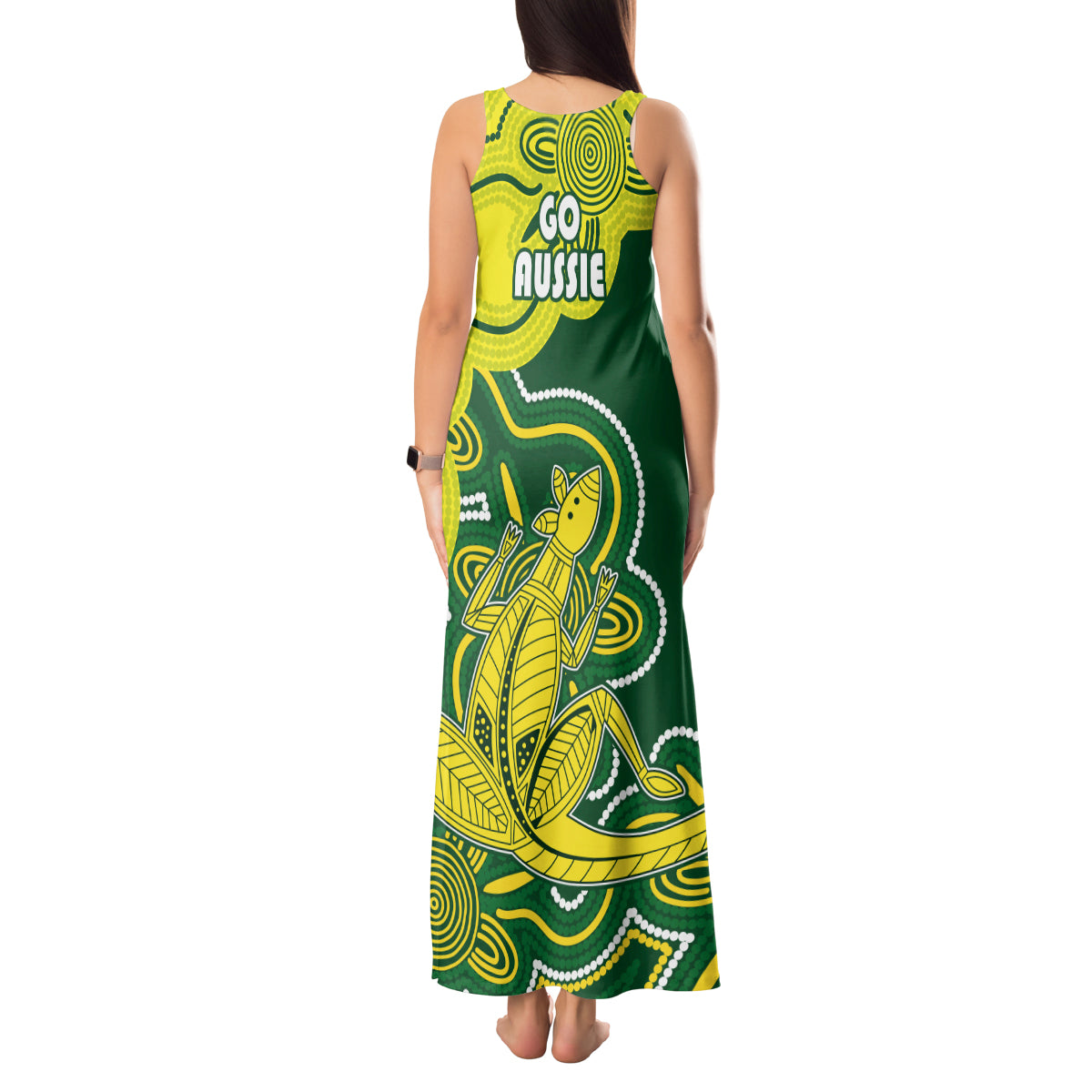 australia-cricket-tank-maxi-dress-go-aussie-world-cup-2023-aboriginal-style-unique