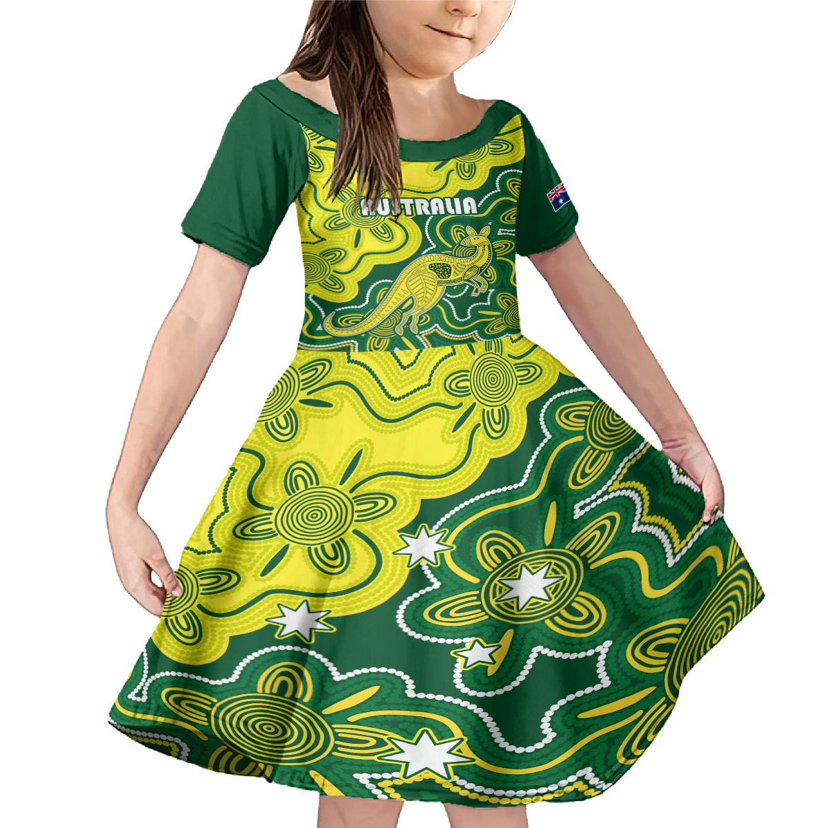 custom-australia-cricket-family-matching-mermaid-dress-and-hawaiian-shirt-go-aussie-world-cup-2023-aboriginal-style-unique