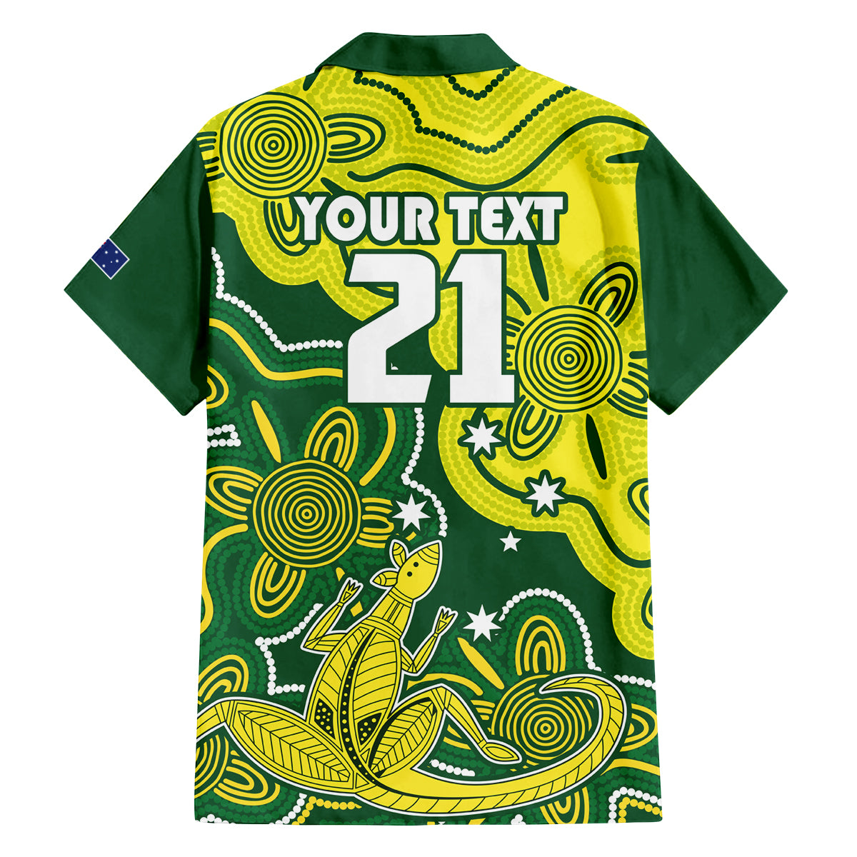 custom-australia-cricket-family-matching-off-shoulder-long-sleeve-dress-and-hawaiian-shirt-go-aussie-world-cup-2023-aboriginal-style-unique