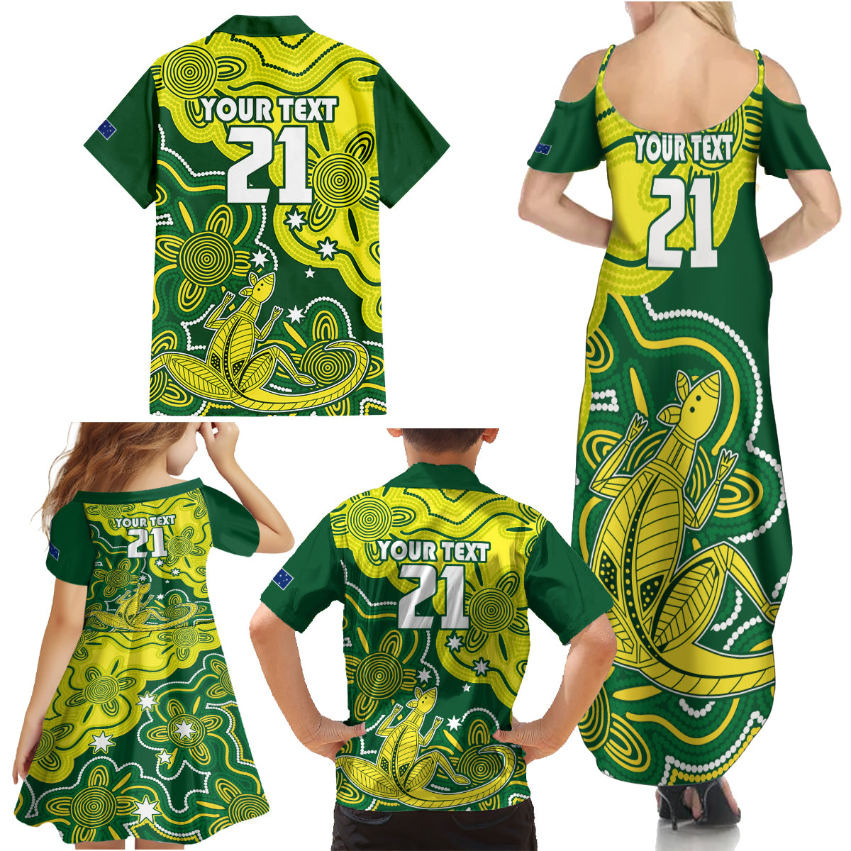 custom-australia-cricket-family-matching-summer-maxi-dress-and-hawaiian-shirt-go-aussie-world-cup-2023-aboriginal-style-unique