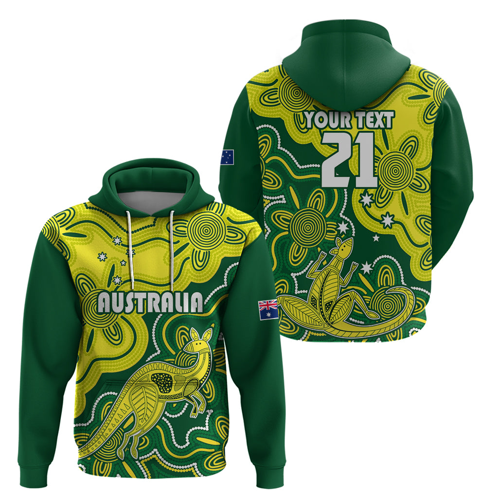 Custom Australia Cricket Hoodie Go Aussie World Cup 2023 Aboriginal Style Unique LT9 - Vibe Hoodie Shop