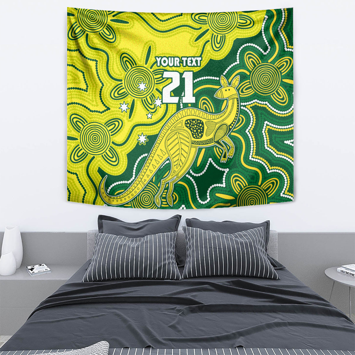 Custom Australia Cricket Tapestry Go Aussie World Cup 2023 Aboriginal Style Unique - Vibe Hoodie Shop