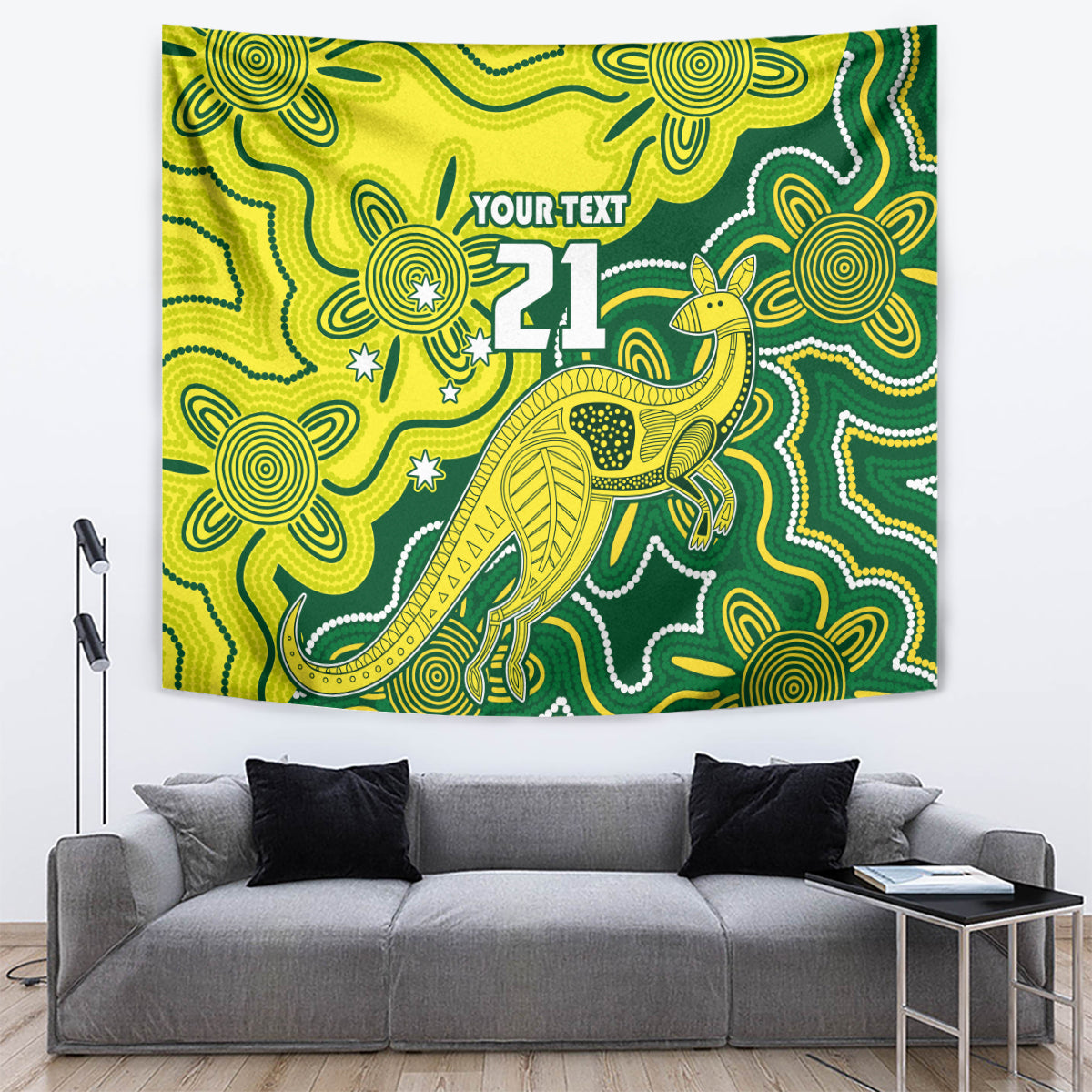 Custom Australia Cricket Tapestry Go Aussie World Cup 2023 Aboriginal Style Unique - Vibe Hoodie Shop