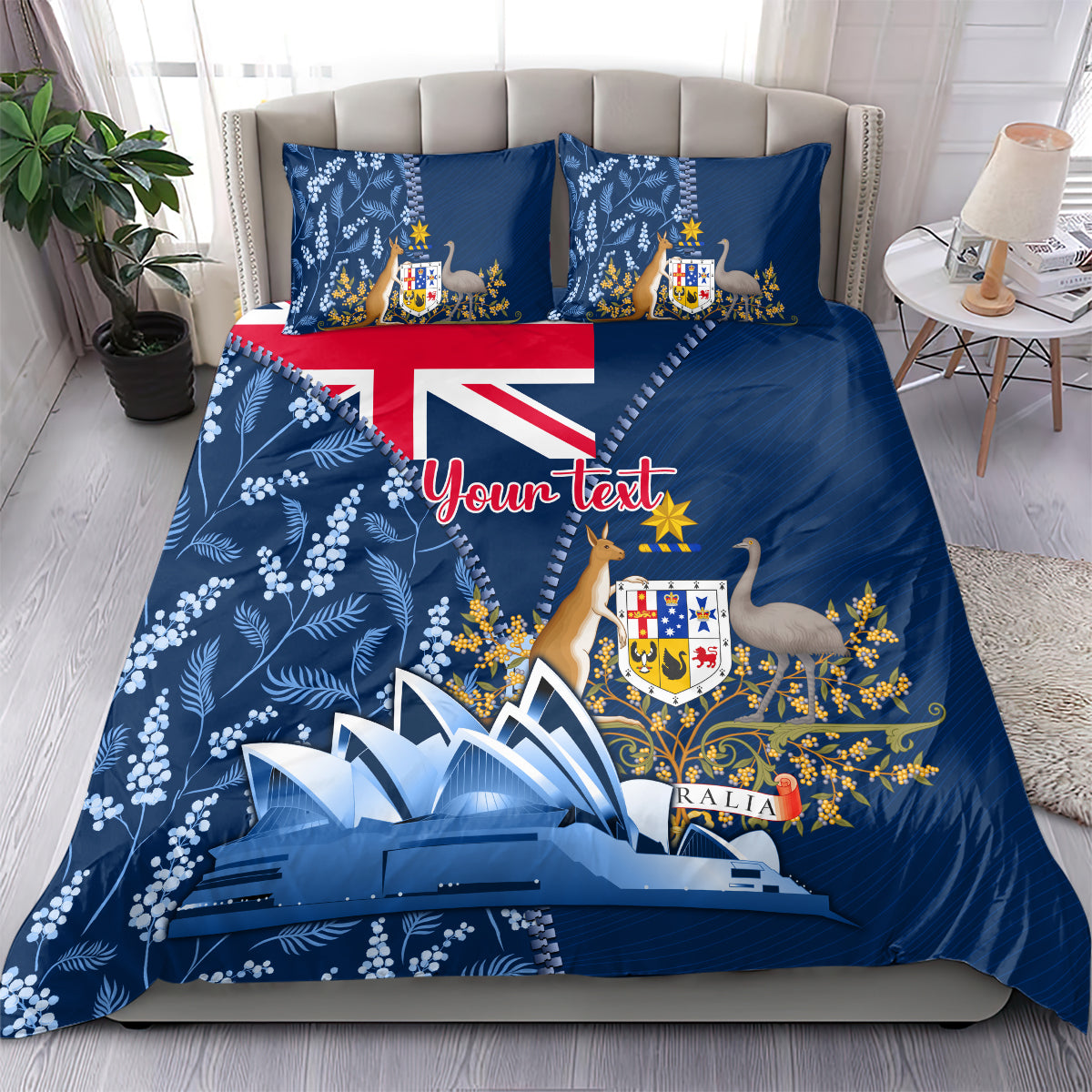 Personalised Happy Australia Day 26 January Bedding Set - Vibe Hoodie Shop