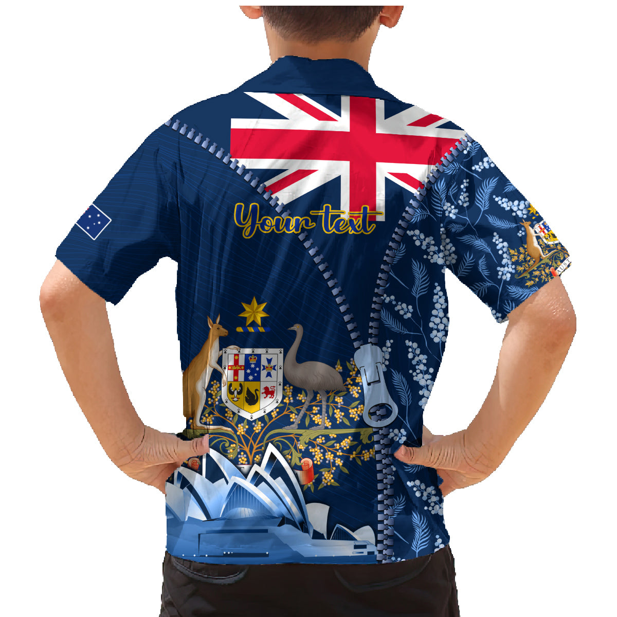 Personalised Happy Australia Day 26 January Family Matching Mermaid Dress and Hawaiian Shirt LT9