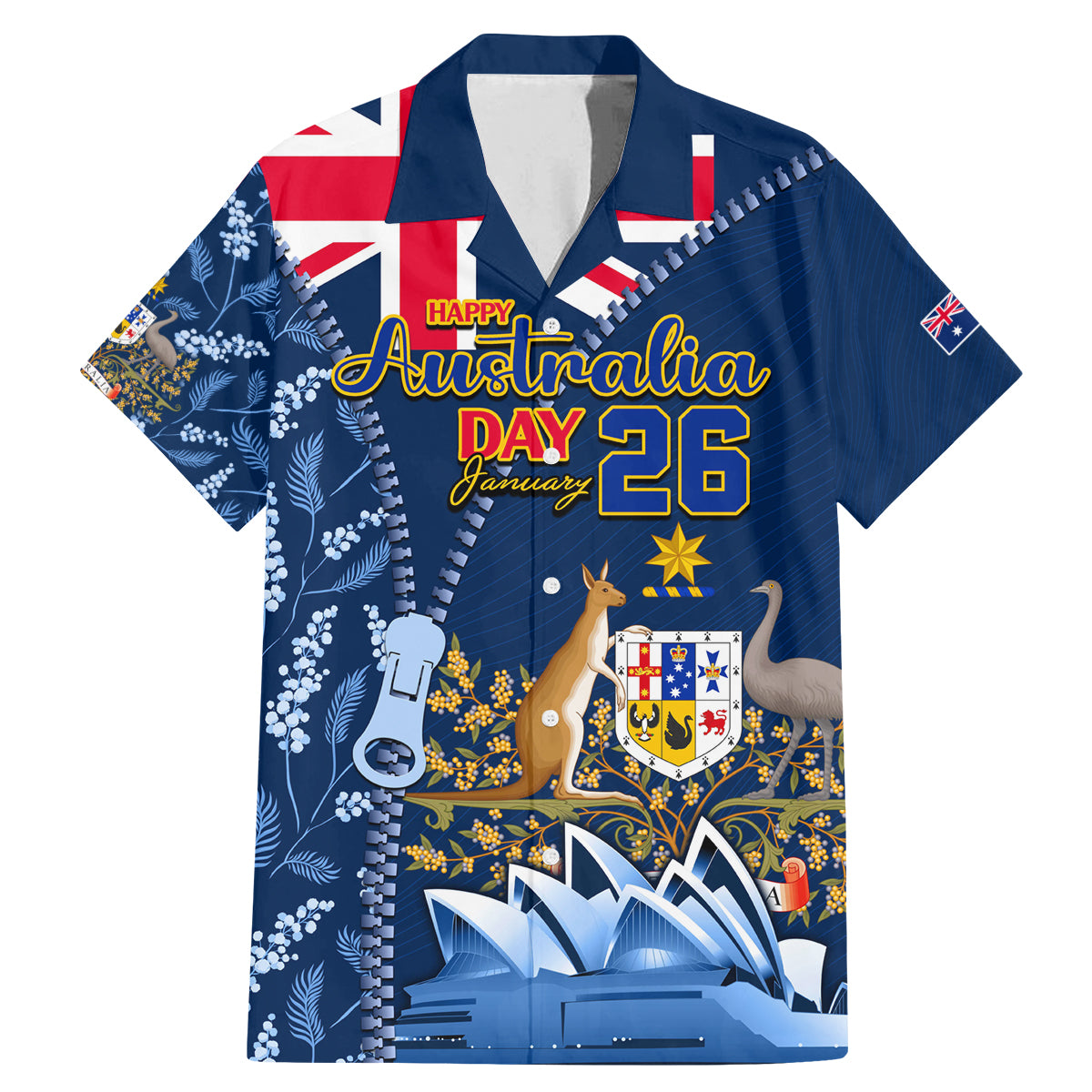 Personalised Happy Australia Day 26 January Family Matching Mermaid Dress and Hawaiian Shirt LT9