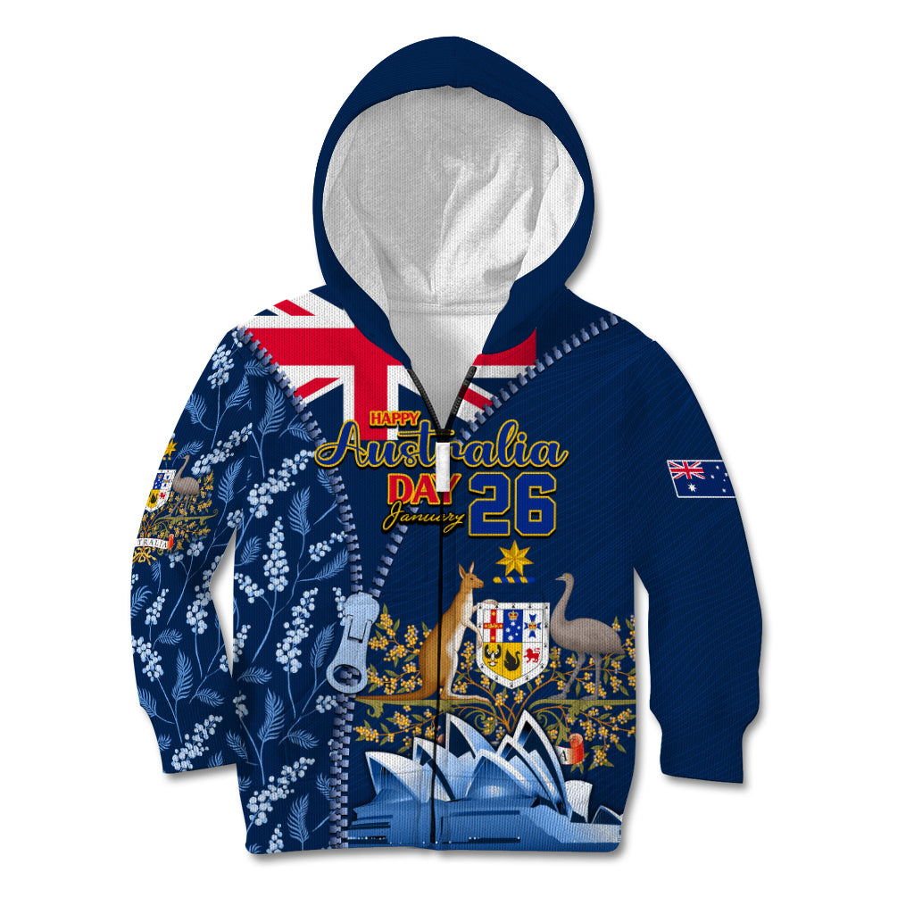 Personalised Happy Australia Day 26 January Kid Hoodie - Vibe Hoodie Shop