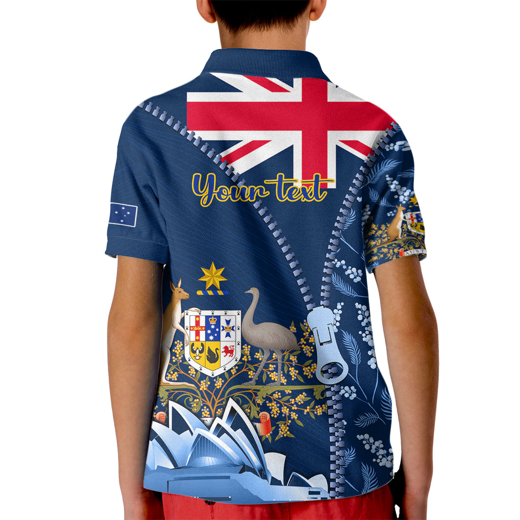 Personalised Happy Australia Day 26 January Kid Polo Shirt - Vibe Hoodie Shop