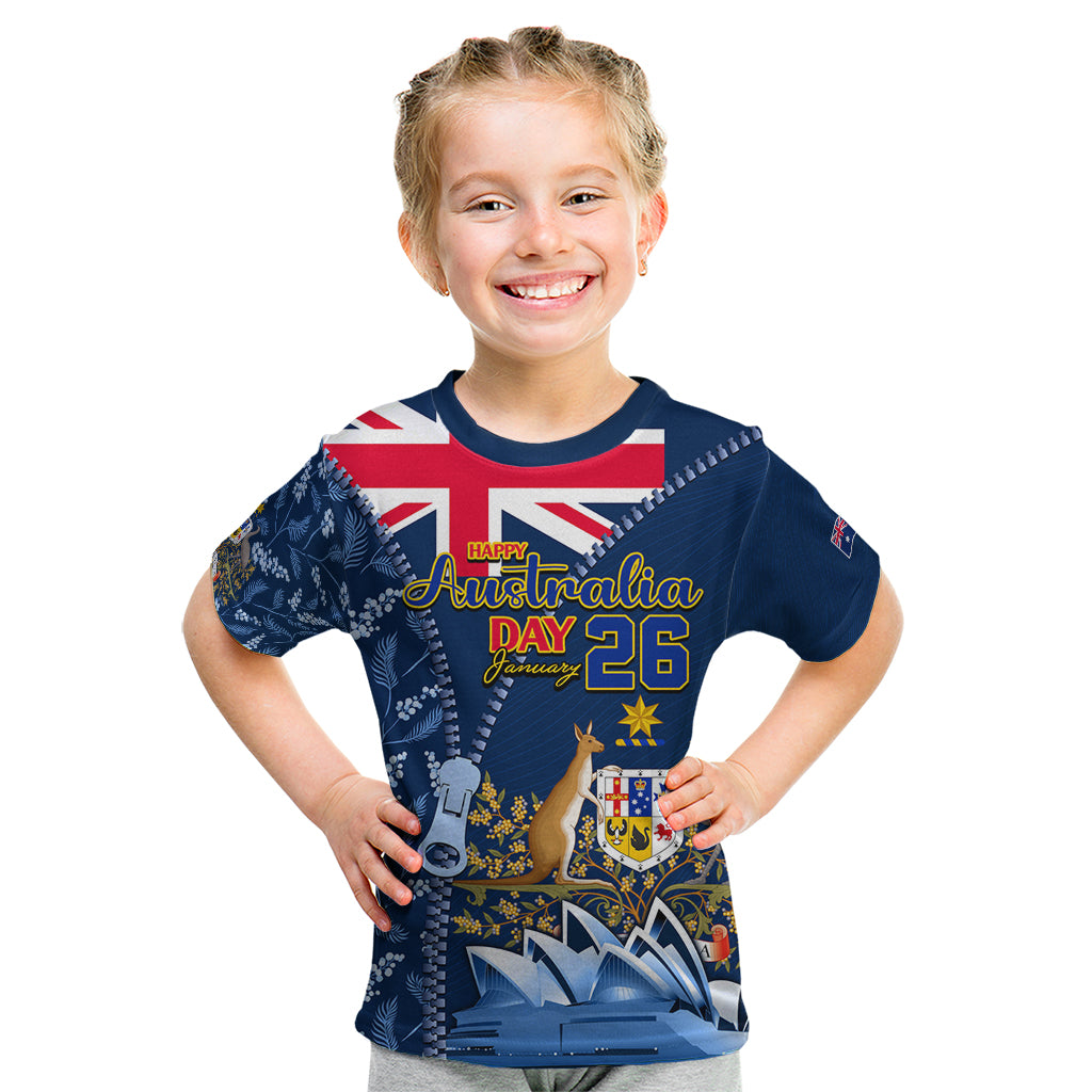 Personalised Happy Australia Day 26 January Kid T Shirt - Vibe Hoodie Shop