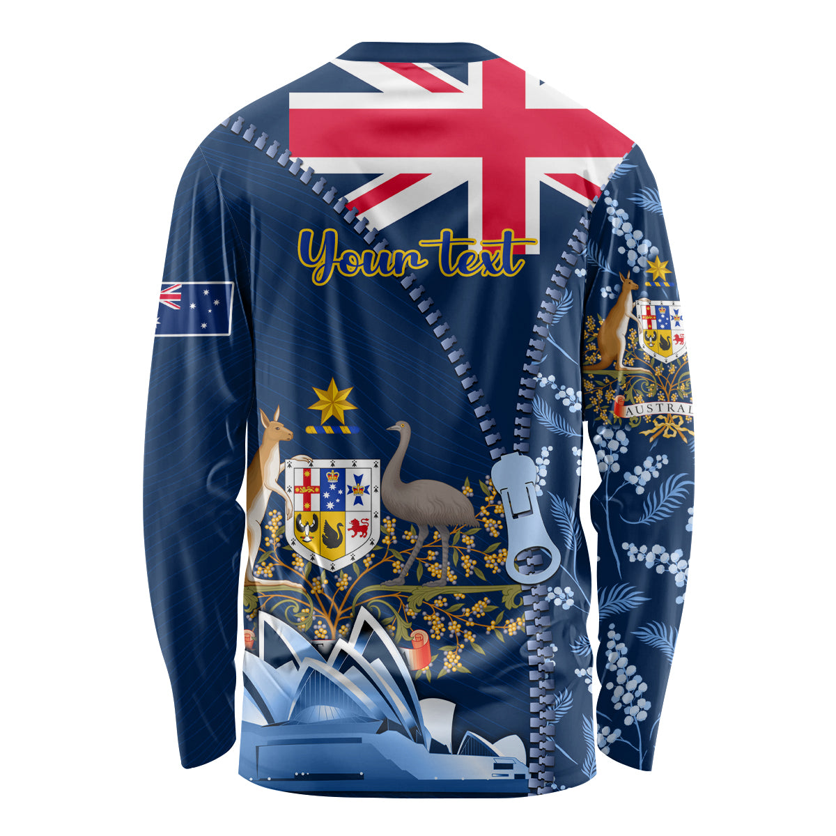 Personalised Happy Australia Day 26 January Long Sleeve Shirt - Vibe Hoodie Shop