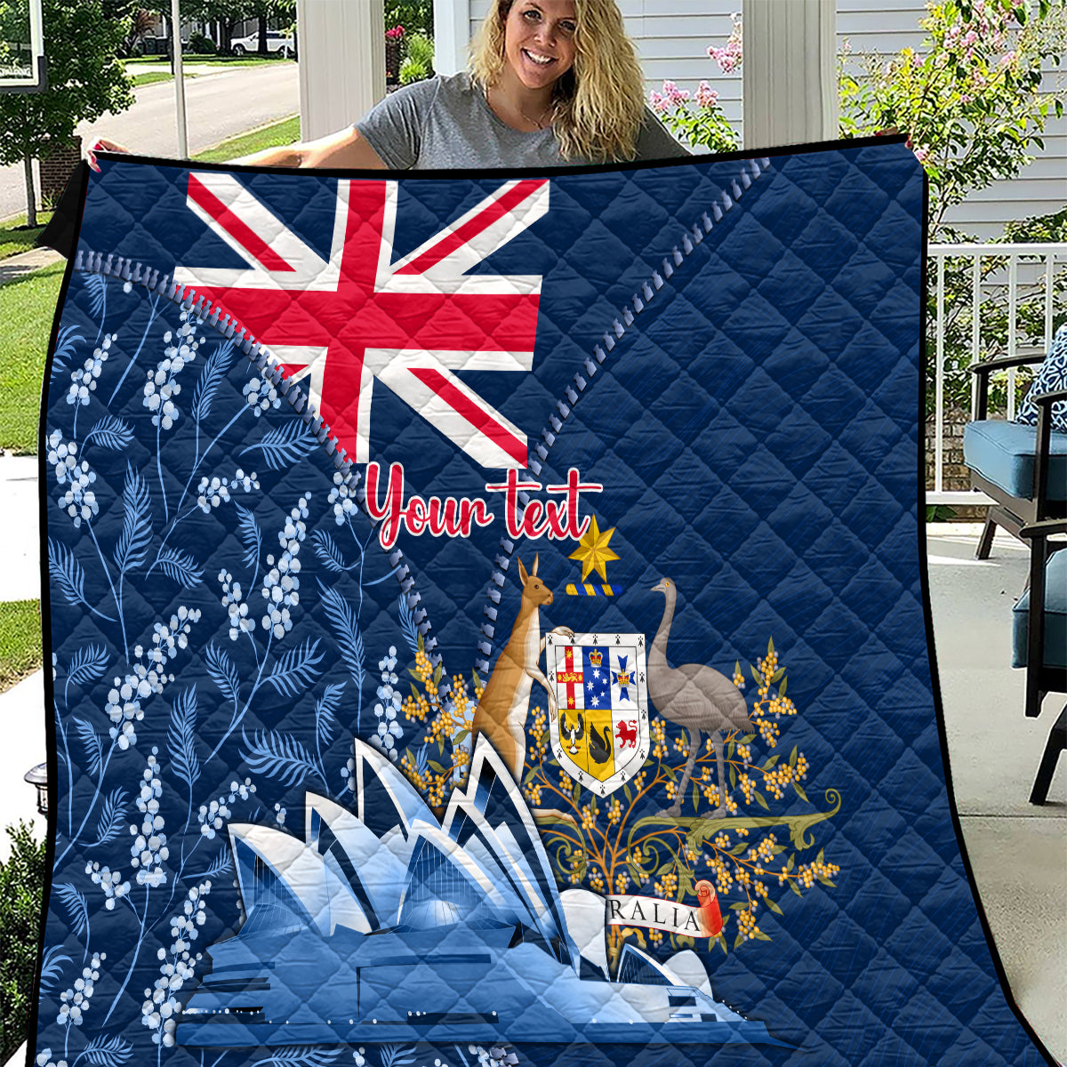 Personalised Happy Australia Day 26 January Quilt - Vibe Hoodie Shop