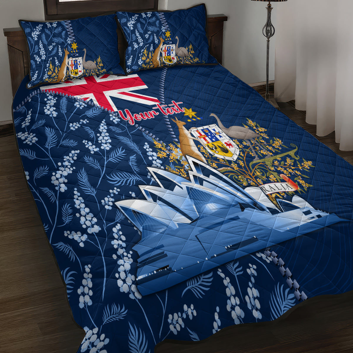 Personalised Happy Australia Day 26 January Quilt Bed Set - Vibe Hoodie Shop