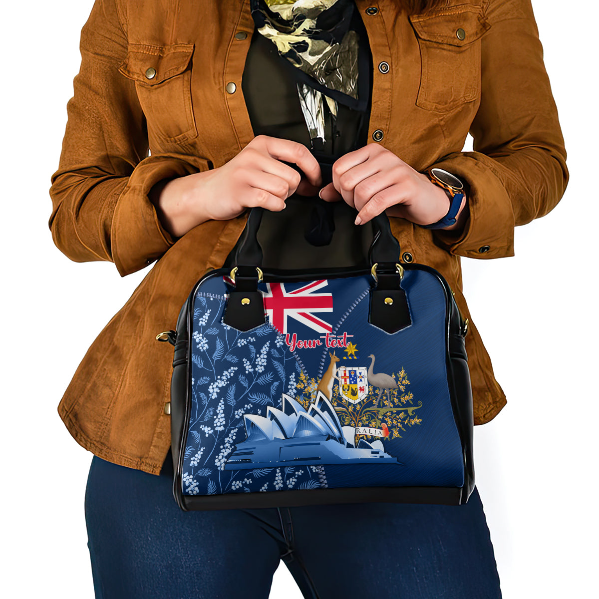 Personalised Happy Australia Day 26 January Shoulder Handbag - Vibe Hoodie Shop