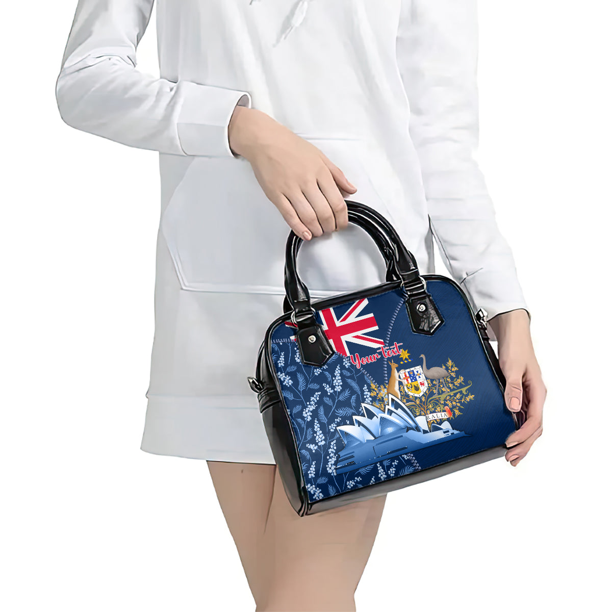 Personalised Happy Australia Day 26 January Shoulder Handbag - Vibe Hoodie Shop