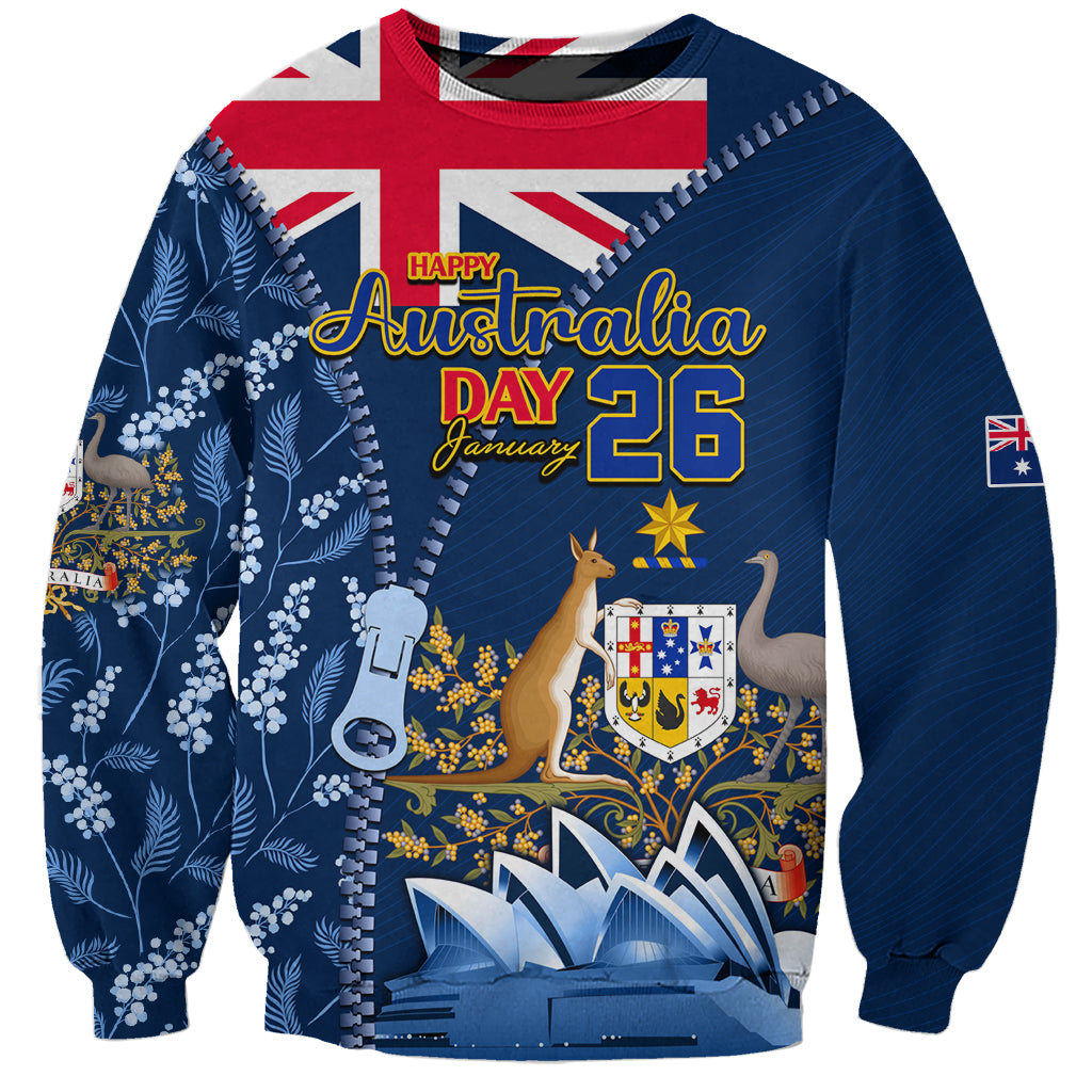 Personalised Happy Australia Day 26 January Sweatshirt - Vibe Hoodie Shop