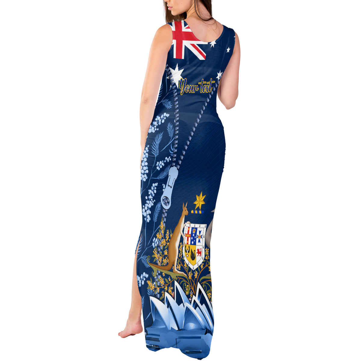 Personalised Happy Australia Day 26 January Tank Maxi Dress LT9