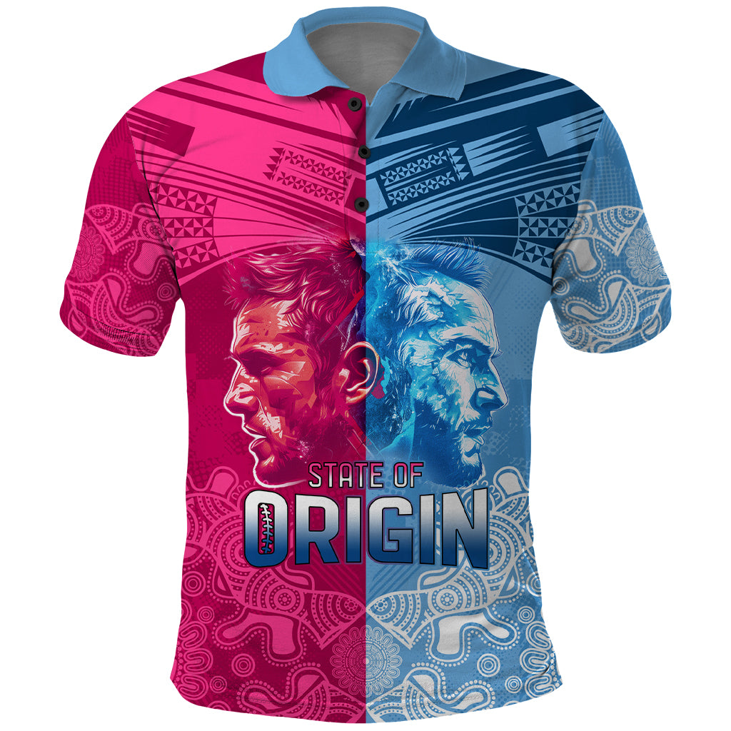 Custom New South Wales and Queensland Polo Shirt Rugby Mascot With Sporty Style LT9 - Vibe Hoodie Shop