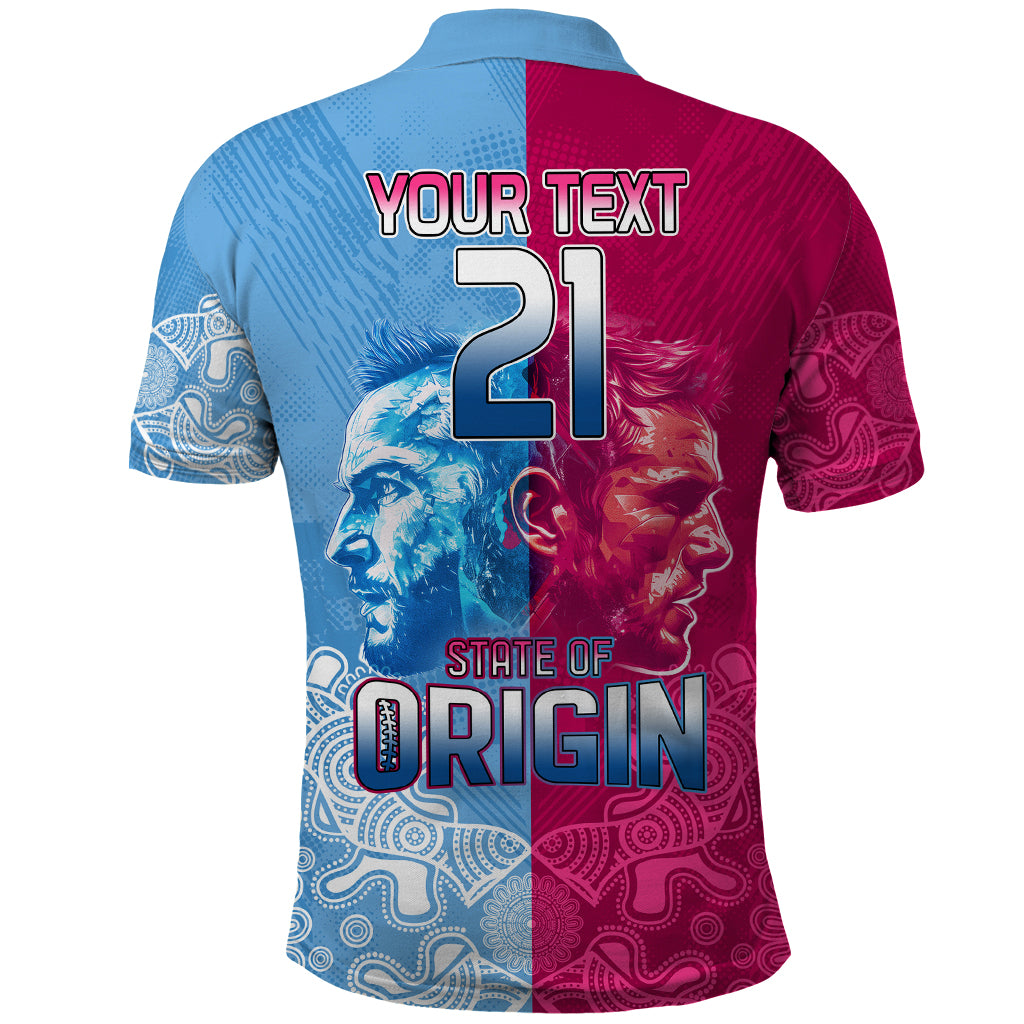 Custom New South Wales and Queensland Polo Shirt Rugby Mascot With Sporty Style LT9 - Vibe Hoodie Shop