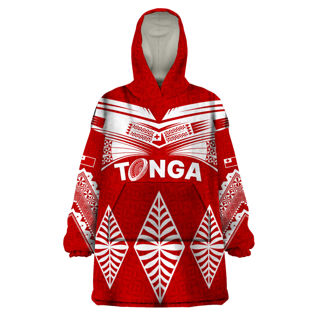 Tonga Rugby Wearable Blanket Hoodie Proud Tongan Ngatu Kupesi World Cup 2023 No1 - Vibe Hoodie Shop