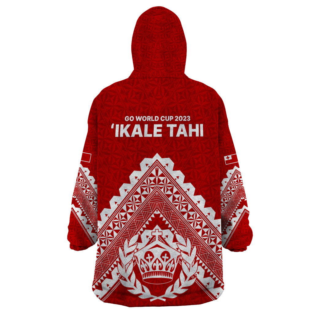 Tonga Rugby Wearable Blanket Hoodie Proud Tongan Ngatu Kupesi World Cup 2023 No1 - Vibe Hoodie Shop