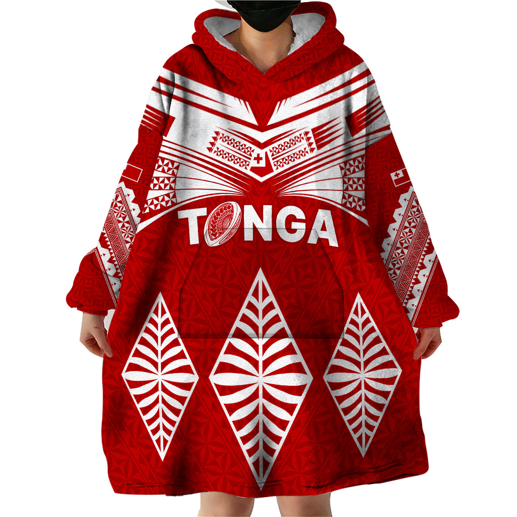 Tonga Rugby Wearable Blanket Hoodie Proud Tongan Ngatu Kupesi World Cup 2023 No1 - Vibe Hoodie Shop