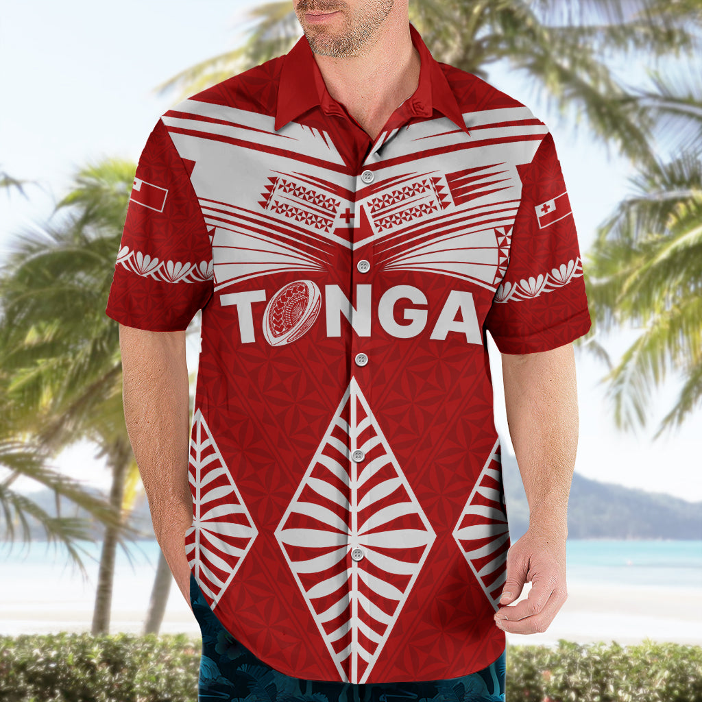 Custom Tonga Rugby Hawaiian Shirt Proud Tongan Ngatu Kupesi World Cup 2023 No1 - Vibe Hoodie Shop