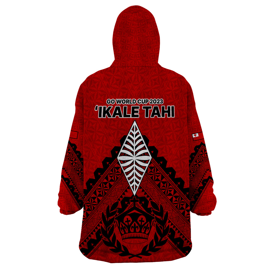 Tonga Rugby Wearable Blanket Hoodie Proud Tongan Ngatu Kupesi World Cup 2023 No2 - Vibe Hoodie Shop