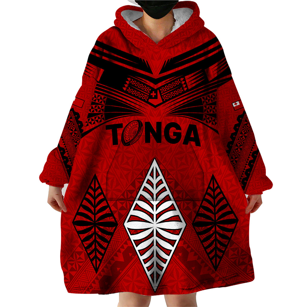 Tonga Rugby Wearable Blanket Hoodie Proud Tongan Ngatu Kupesi World Cup 2023 No2 - Vibe Hoodie Shop