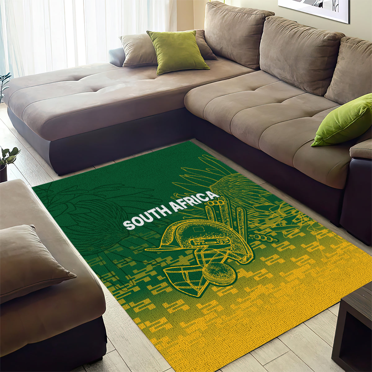 South Africa Cricket Area Rug Go Proteas World Cup Version 2023 Sproty - Vibe Hoodie Shop