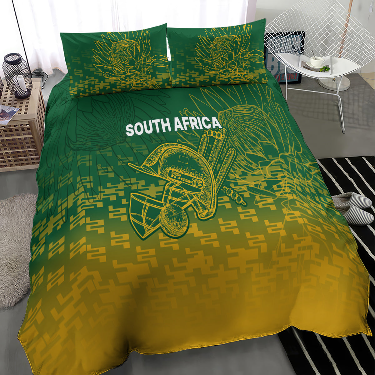 South Africa Cricket Bedding Set Go Proteas World Cup Version 2023 Sproty - Vibe Hoodie Shop