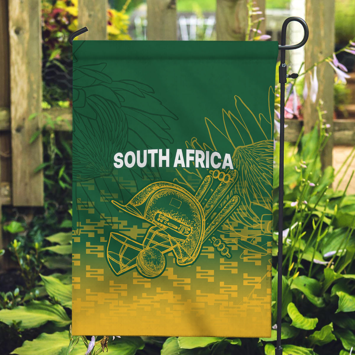 South Africa Cricket Garden Flag Go Proteas World Cup Version 2023 Sproty - Vibe Hoodie Shop