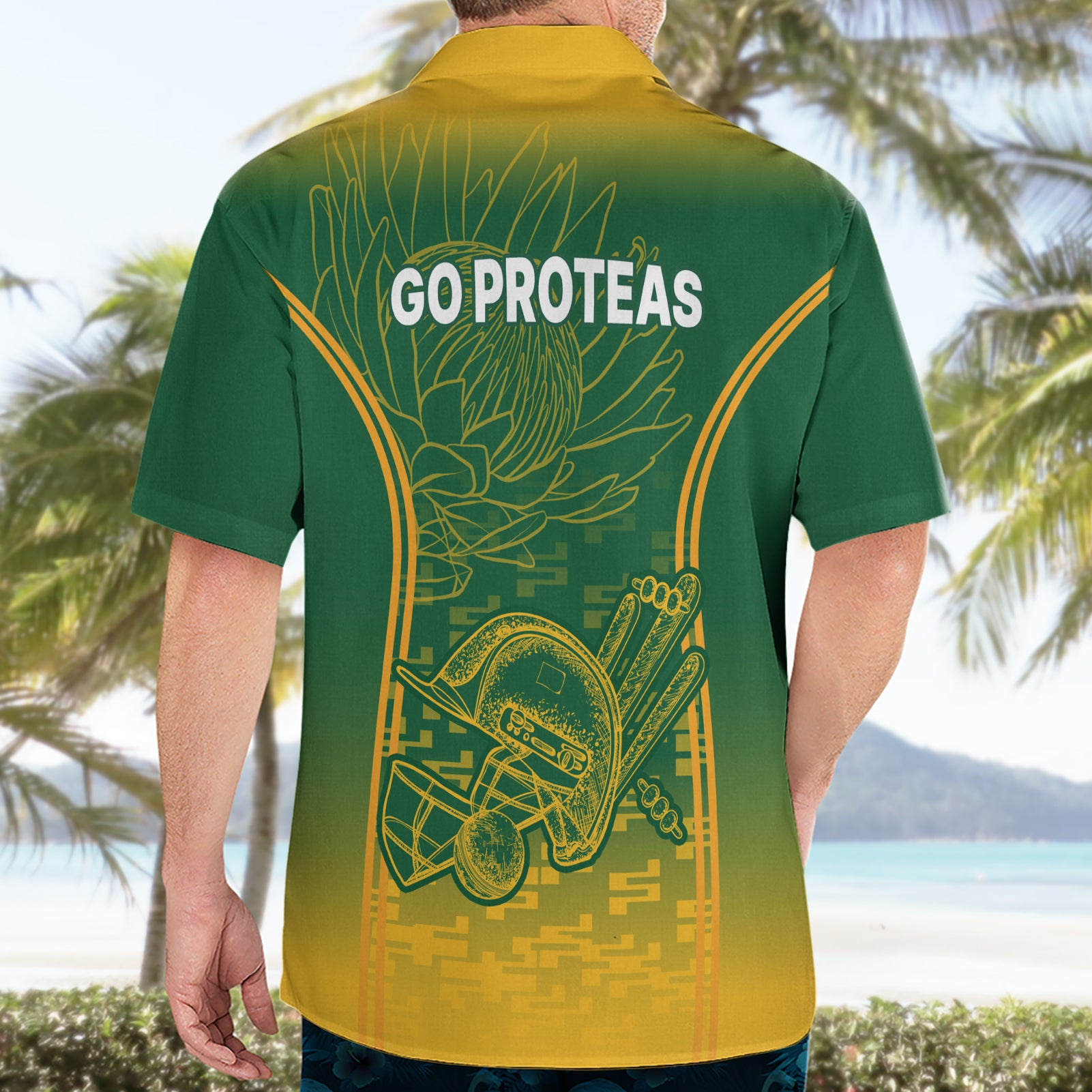South Africa Cricket Hawaiian Shirt Go Proteas World Cup Version 2023 Sproty - Vibe Hoodie Shop