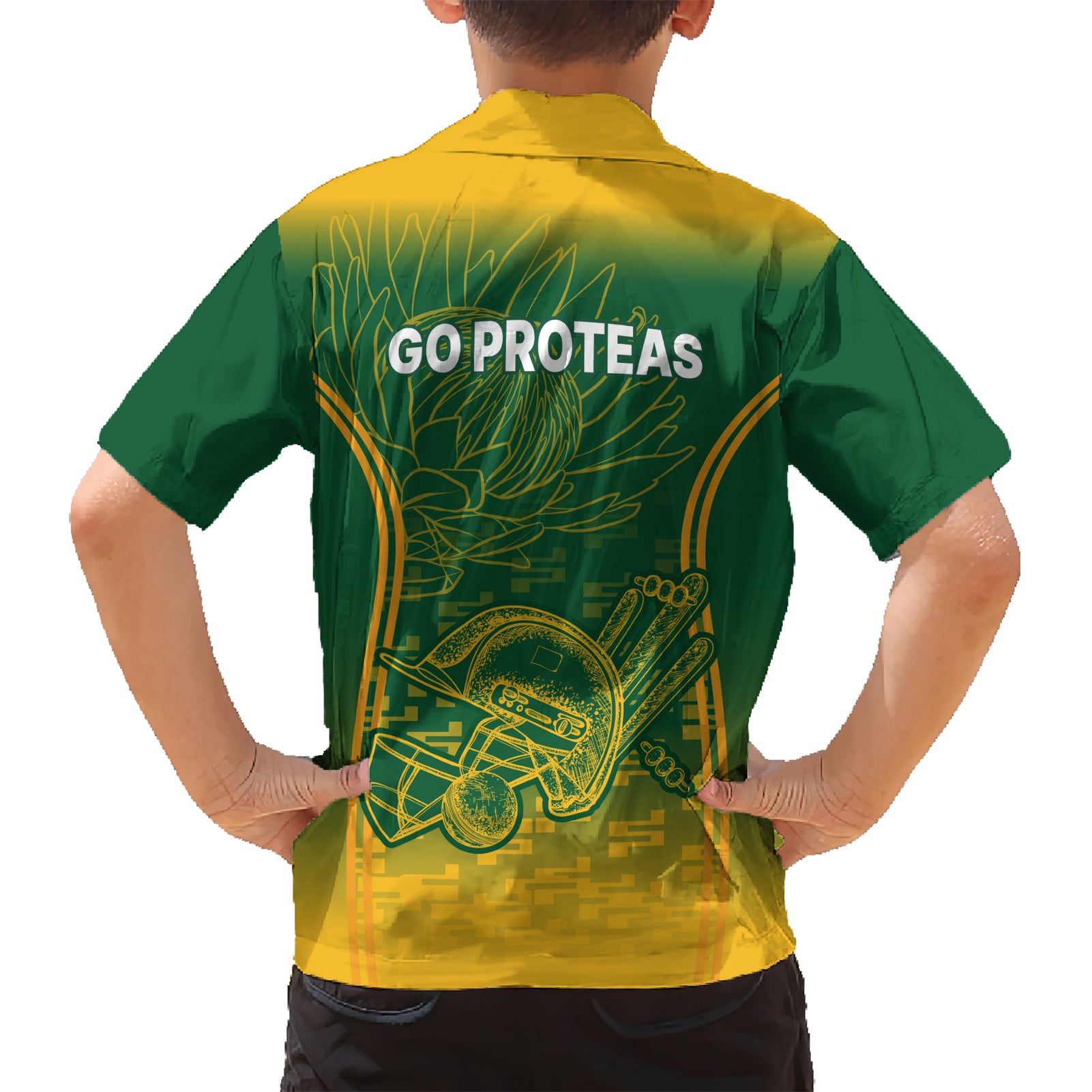 South Africa Cricket Hawaiian Shirt Go Proteas World Cup Version 2023 Sproty - Vibe Hoodie Shop