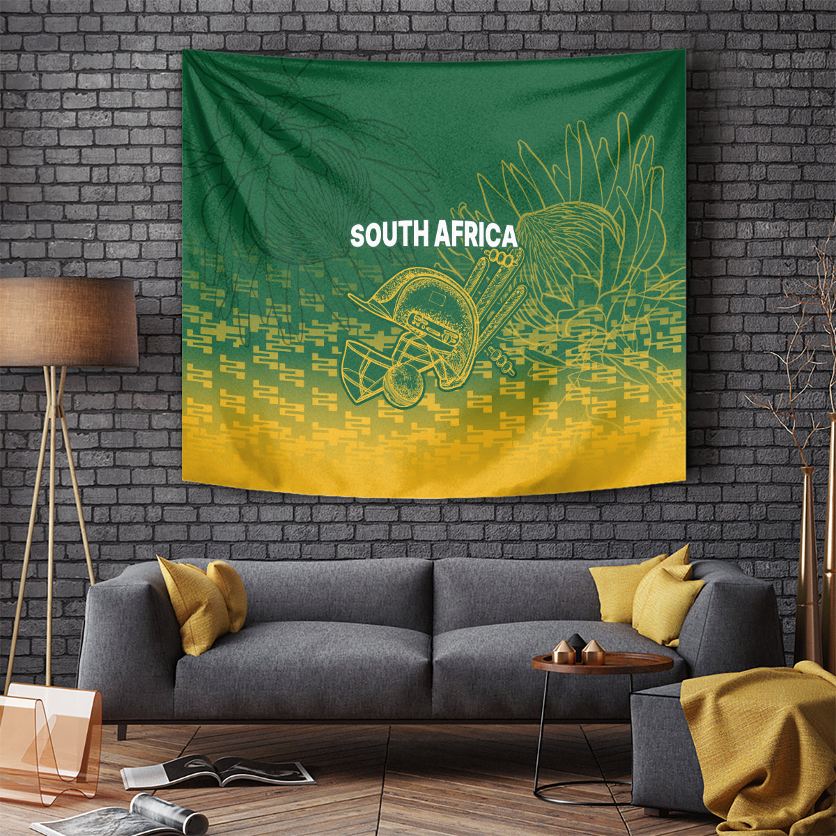 South Africa Cricket Tapestry Go Proteas World Cup Version 2023 Sproty - Vibe Hoodie Shop