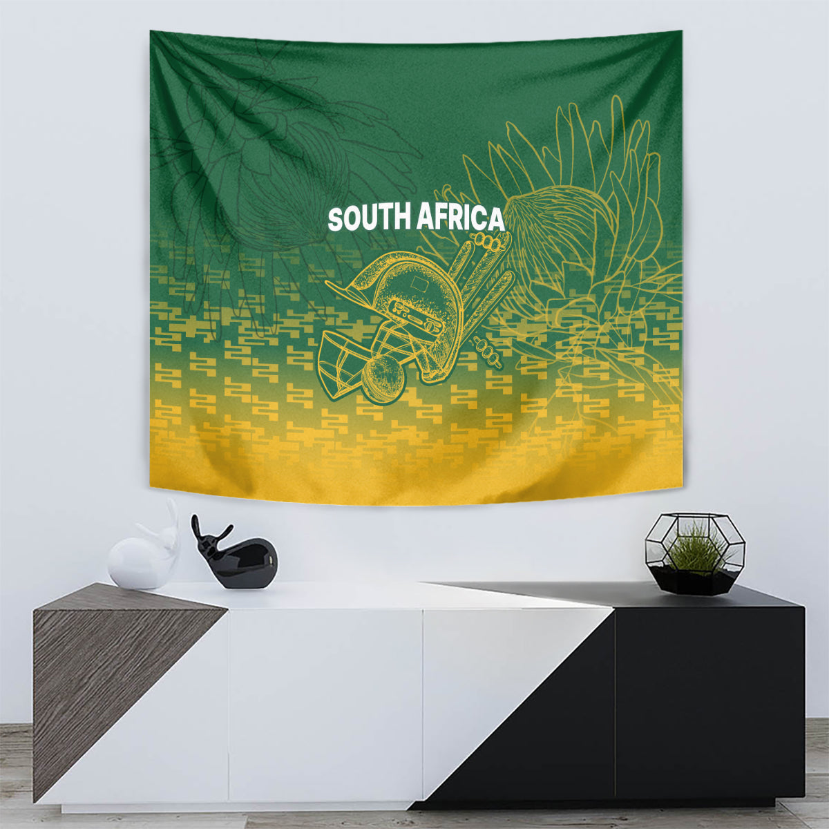 South Africa Cricket Tapestry Go Proteas World Cup Version 2023 Sproty - Vibe Hoodie Shop