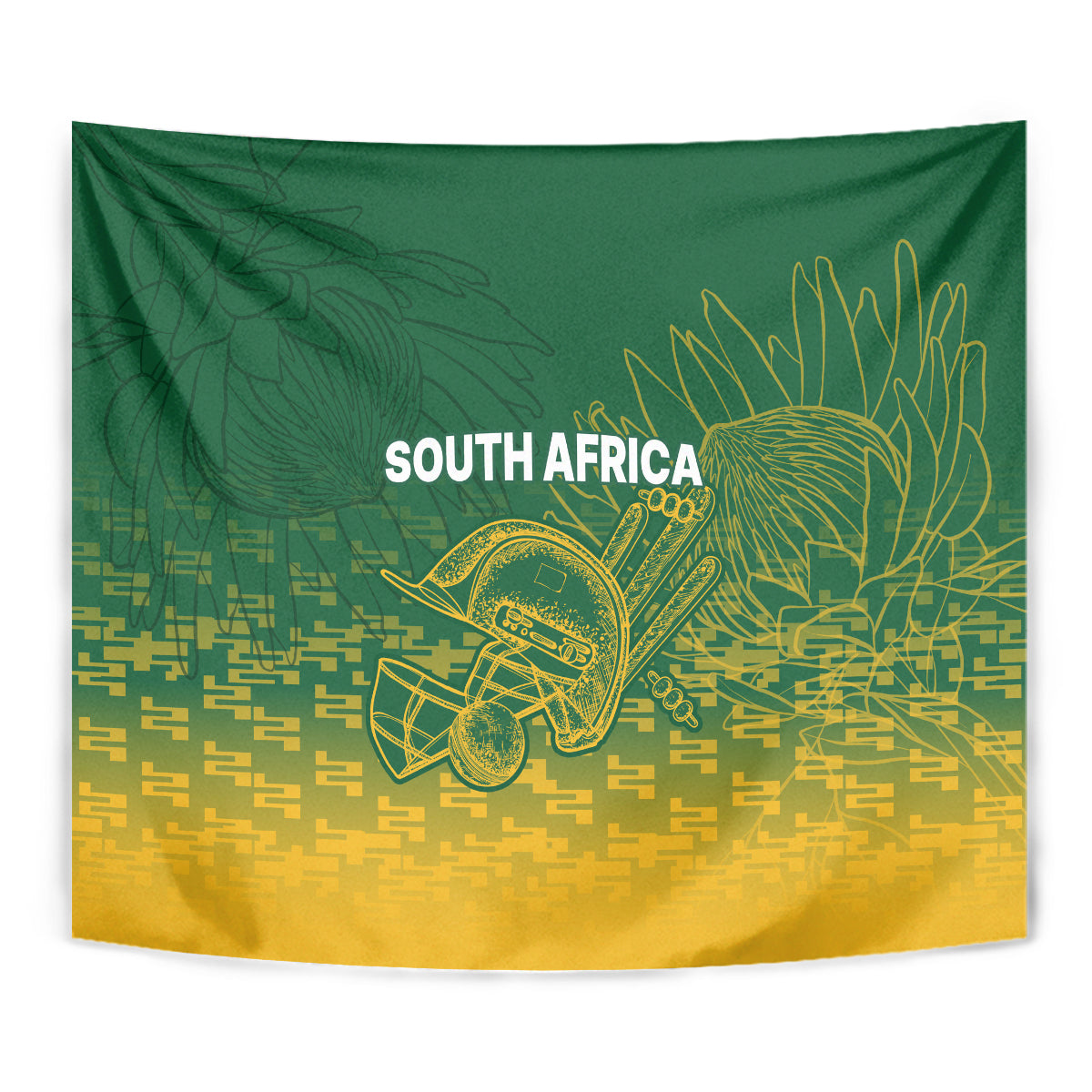 South Africa Cricket Tapestry Go Proteas World Cup Version 2023 Sproty - Vibe Hoodie Shop