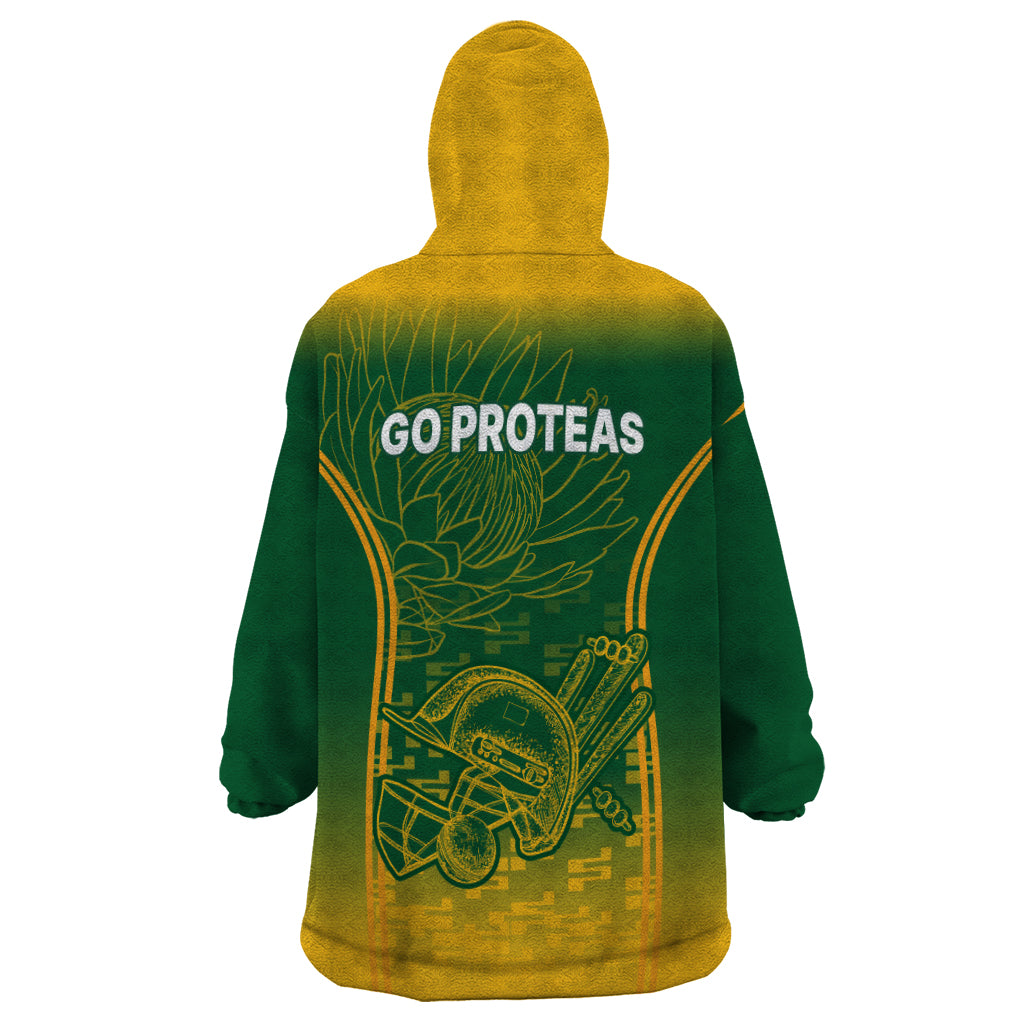 South Africa Cricket Wearable Blanket Hoodie Go Proteas World Cup Version 2023 Sproty - Vibe Hoodie Shop