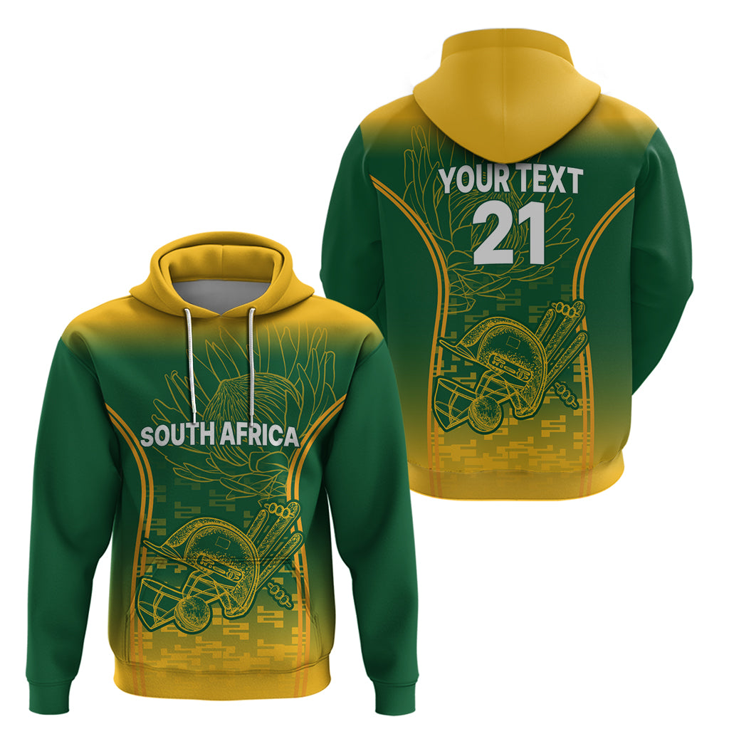 Custom South Africa Cricket Hoodie Go Proteas World Cup Version 2023 Sproty LT9 - Vibe Hoodie Shop