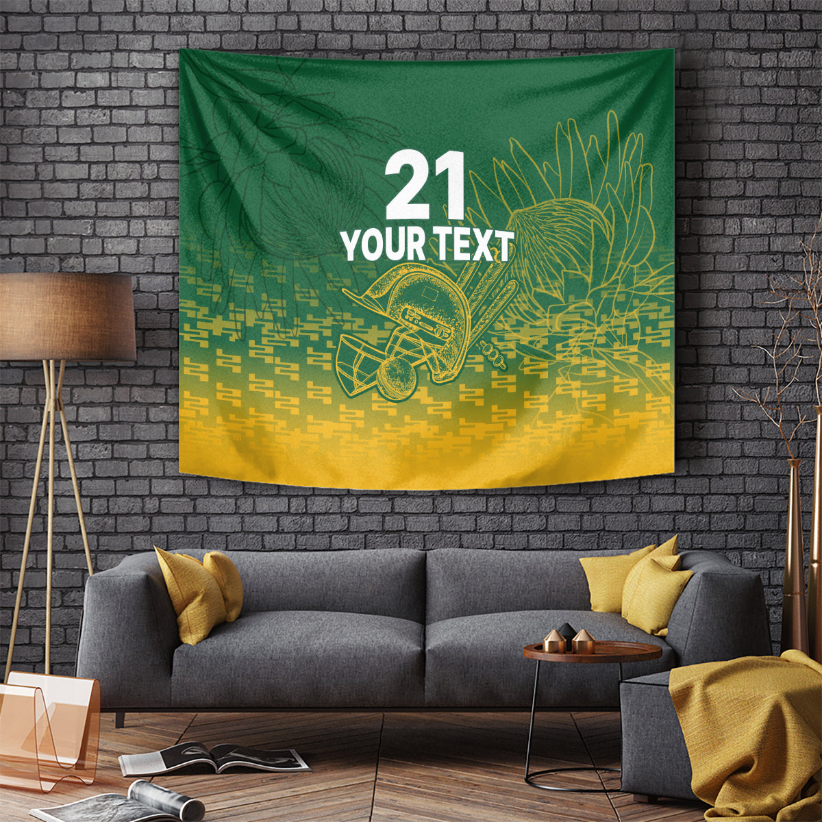 Custom South Africa Cricket Tapestry Go Proteas World Cup Version 2023 Sproty - Vibe Hoodie Shop