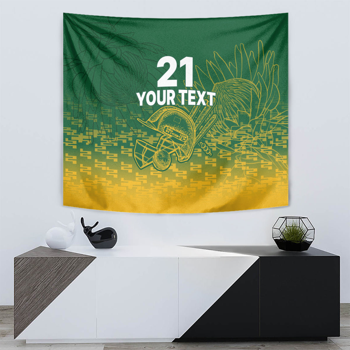 Custom South Africa Cricket Tapestry Go Proteas World Cup Version 2023 Sproty - Vibe Hoodie Shop