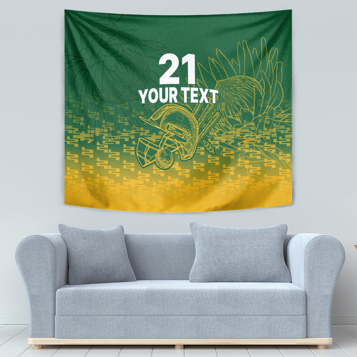 Custom South Africa Cricket Tapestry Go Proteas World Cup Version 2023 Sproty - Vibe Hoodie Shop