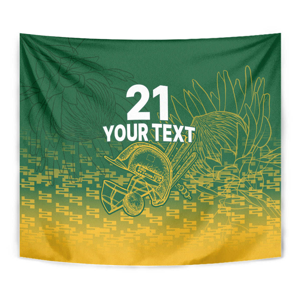 Custom South Africa Cricket Tapestry Go Proteas World Cup Version 2023 Sproty - Vibe Hoodie Shop