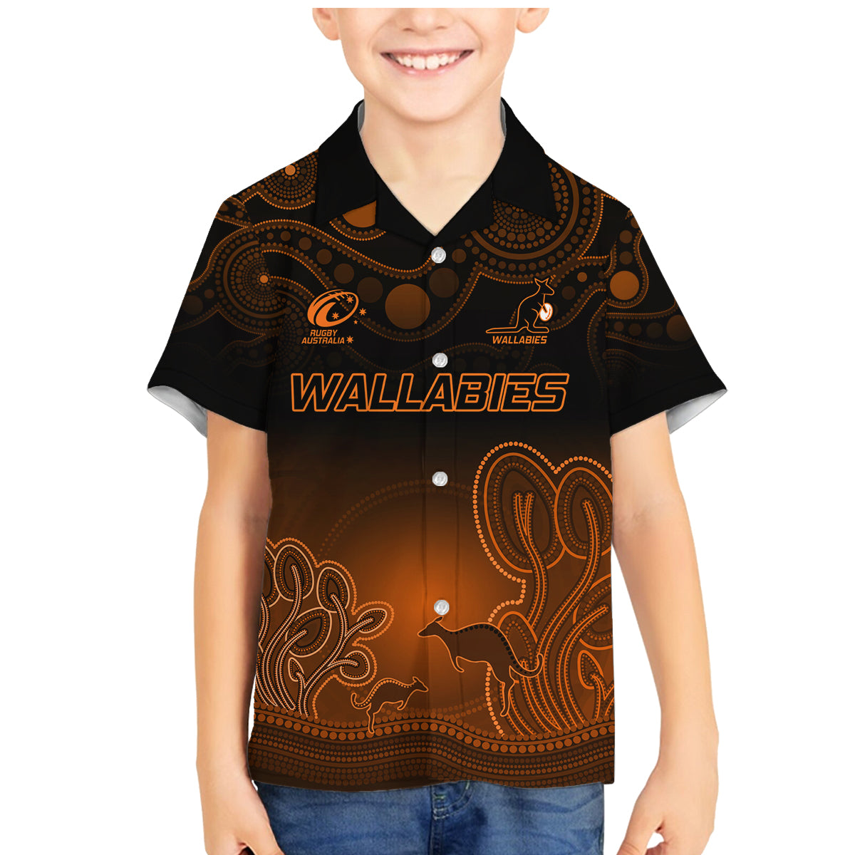 custom-australia-wallabies-rugby-family-matching-mermaid-dress-and-hawaiian-shirt-the-starry-night-indigenous