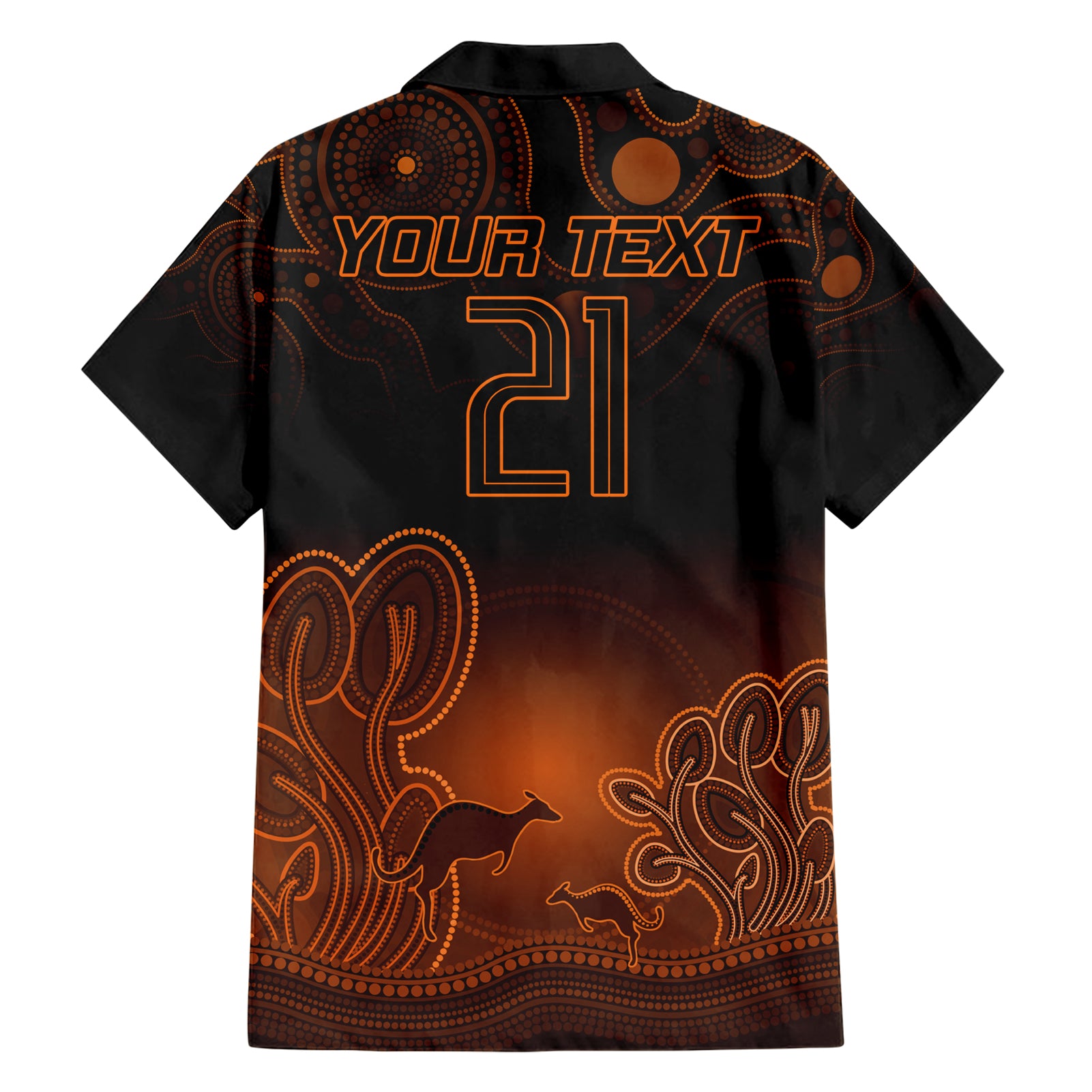 Custom Australia Wallabies Rugby Hawaiian Shirt The Starry Night Indigenous - Vibe Hoodie Shop